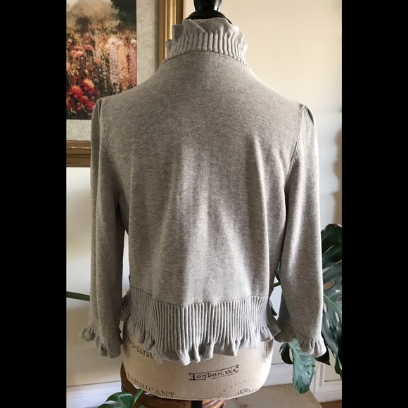 INC INTERNATIONAL CONCEPTS Elongated Bolero-like Light Gray Sweater OSFM Tag: XL - Picture 5 of 7